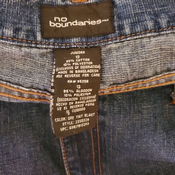 No Boundaries Denim Skirt Jr Size 13 - Excellent Condition - Picture 6 of 6